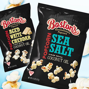 Boston’s Popcorn: packaging graphics redesign