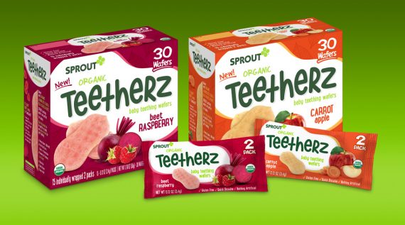 sprout teetherz teething wafer line
