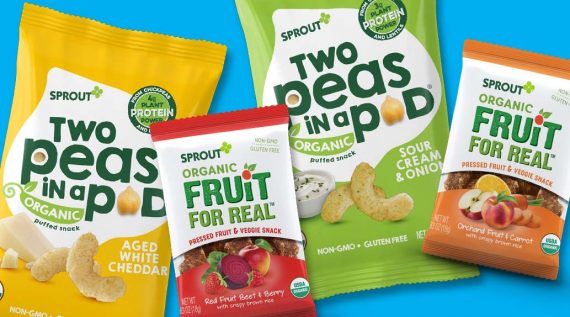 sprout two peas in a pod and fruit for real snacks