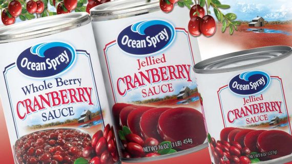 ocean spray cranberry sauce cans