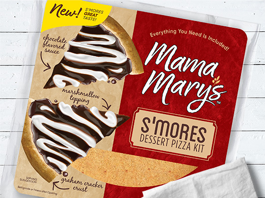 mama Mary's s'mores dessert pizza kit