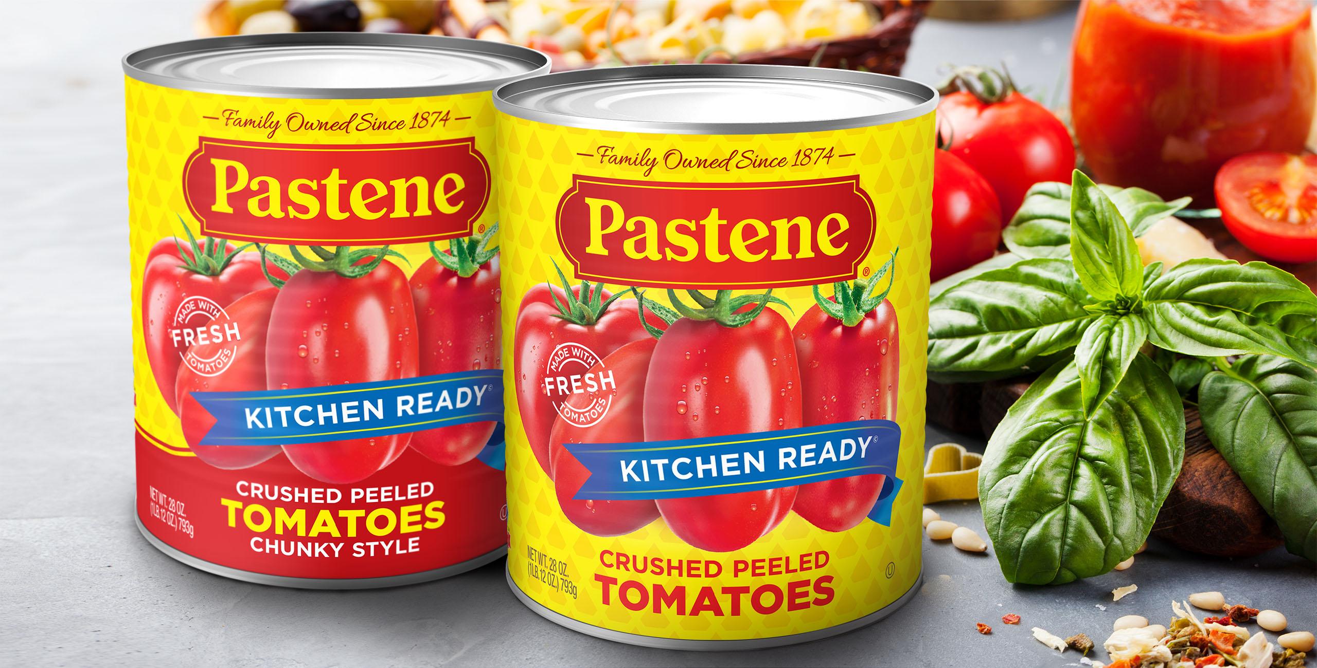 Pastene Kitchen Ready Tomatoes cans