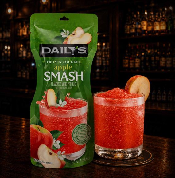 Daily's Apple Smash and glass