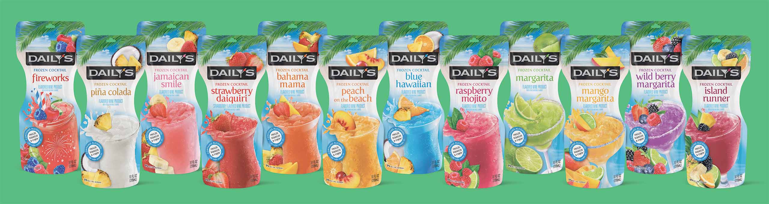 Dailys' frozen tropical cocktails line