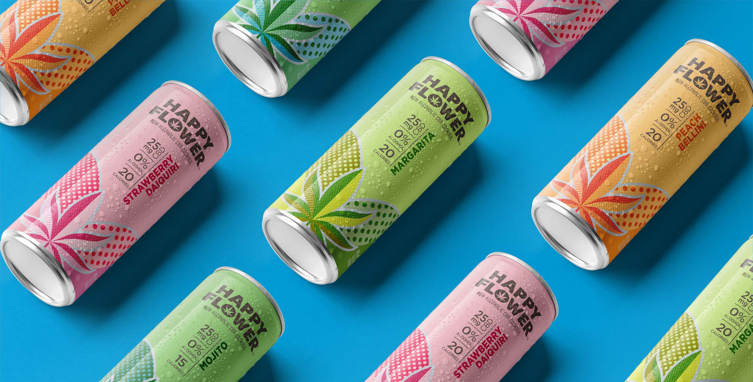 Happy Flower CBD Beverage Cans