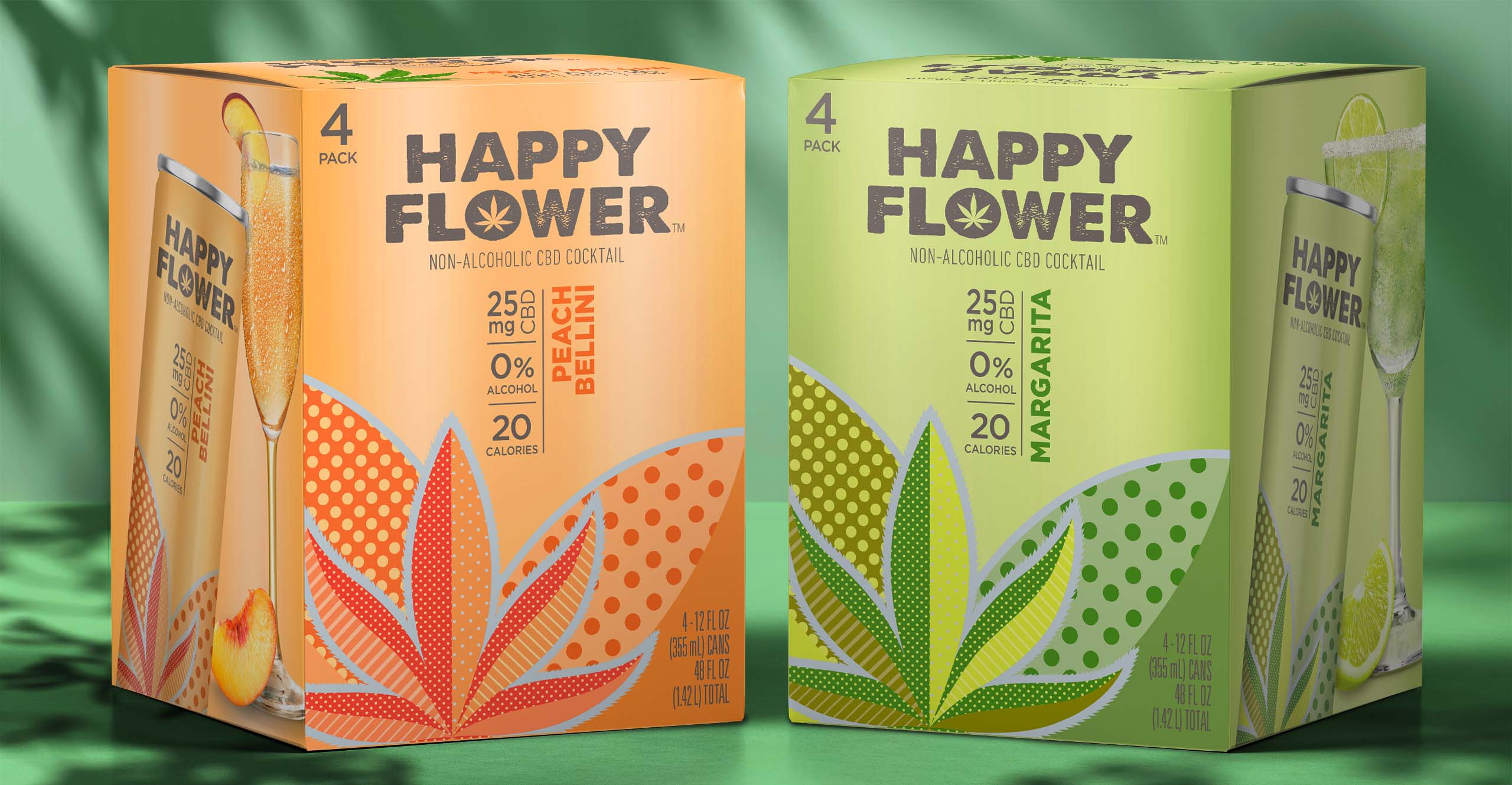 Happy Flower CBD Beverage Cartons