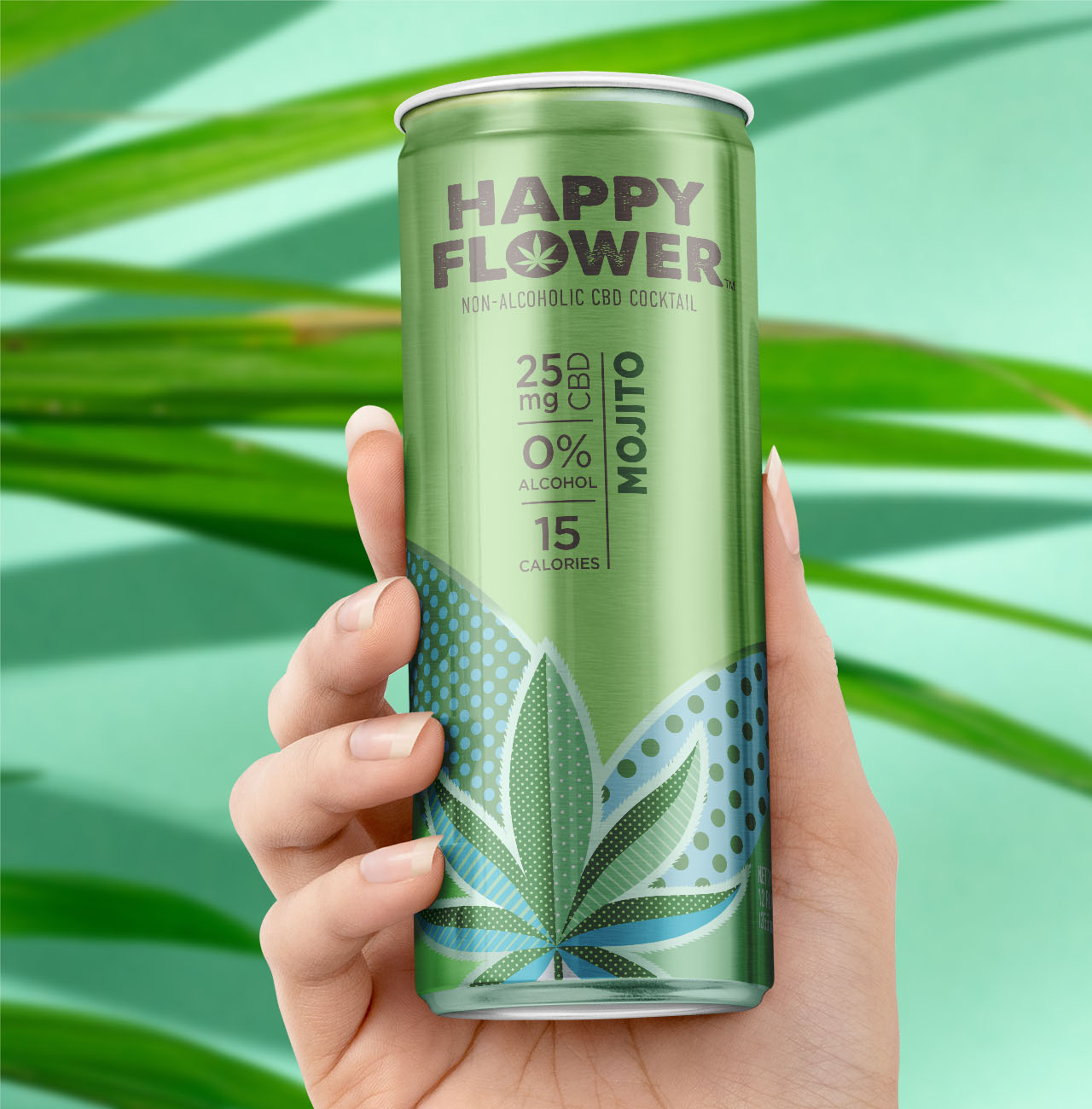 Happy Flower Mojito in hand