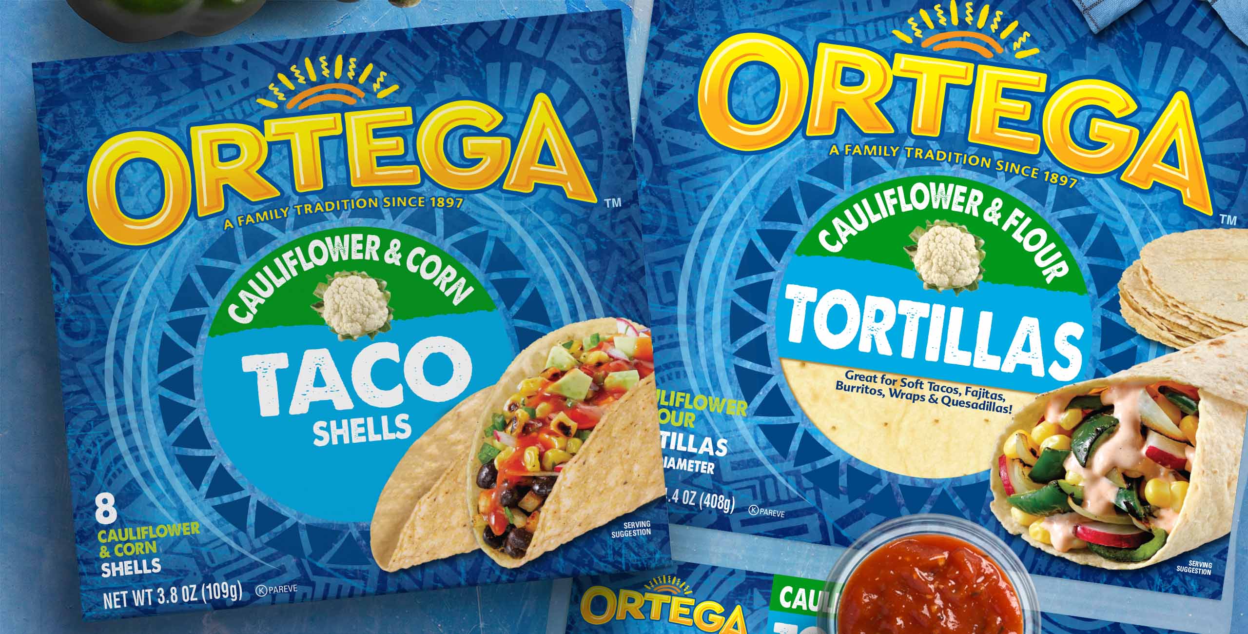 Ortega Cauliflower Taco Shells and Cauliflower Tortillas