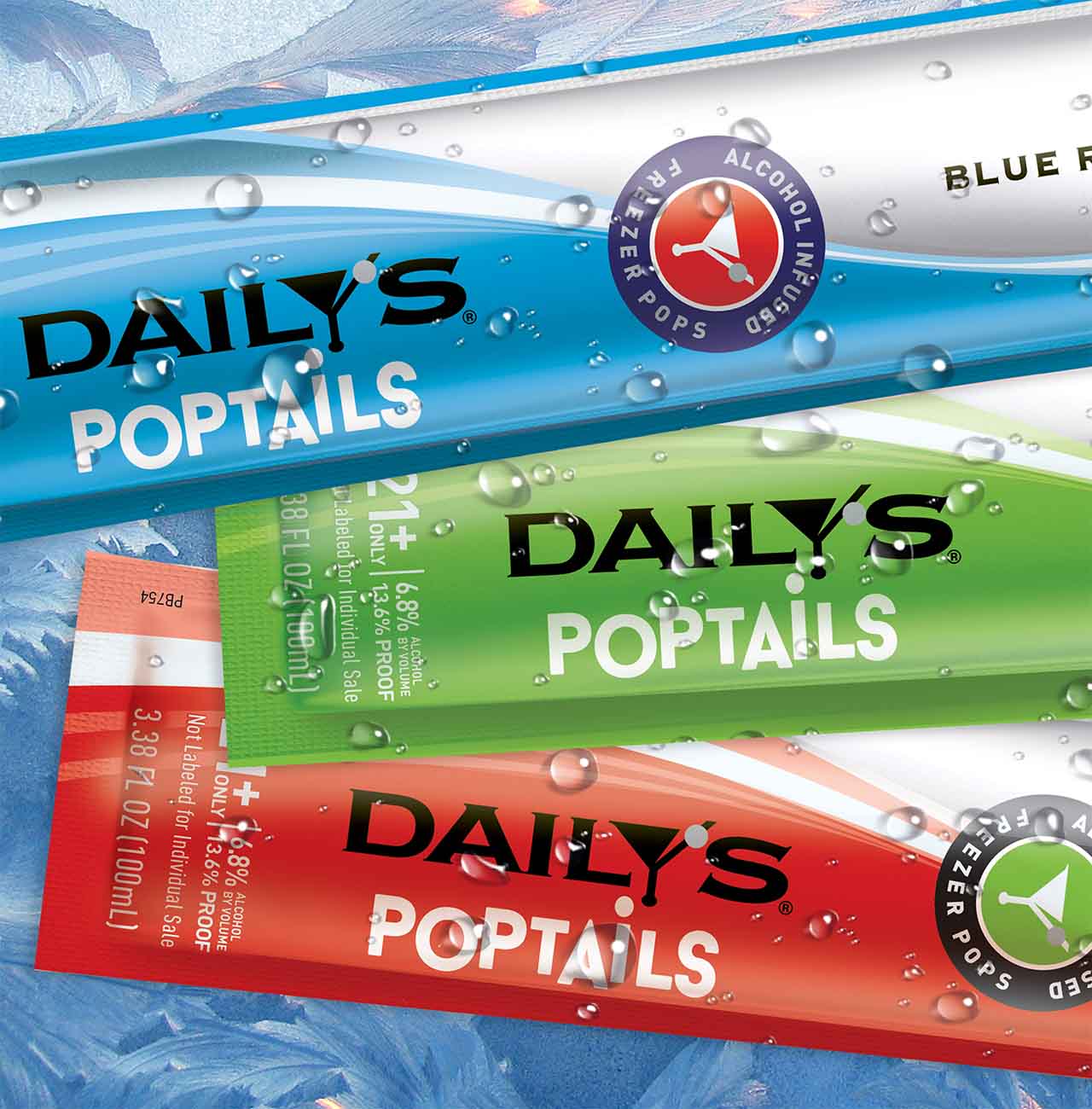 Daily's Poptails on ice